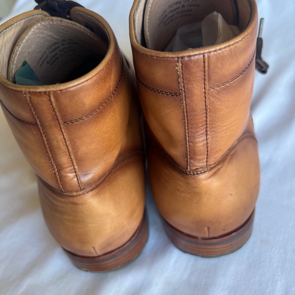 🌻SOLD Warfield and Grand Court Boot Lace Up Brown Leather 13 - Picture 6 of 12